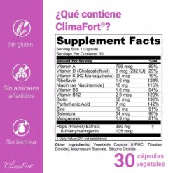 ClimaFort Menopausia, ingredientes