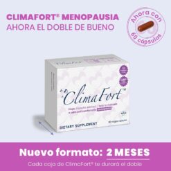 ClimaFort Menopausia, nuevo formato 60 cápsulas