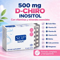 Suplemento con D-Chiro Inositol para la regulación hormonal