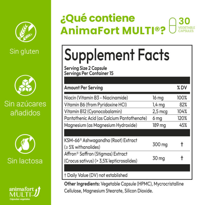 AnimaFort MULTI® | Pastillas Naturales para la Ansiedad