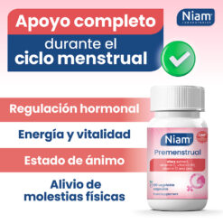 Niam Premenstrual, el apoyo completo para tu bienestar durante el ciclo menstrual