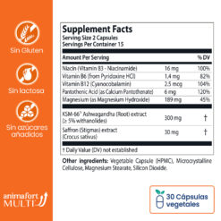 Animafort Multi, Ashwagandha para el equilibrio mental