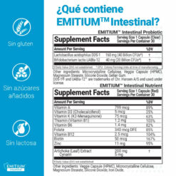 EMITIUM Intestinal, ingredientes
