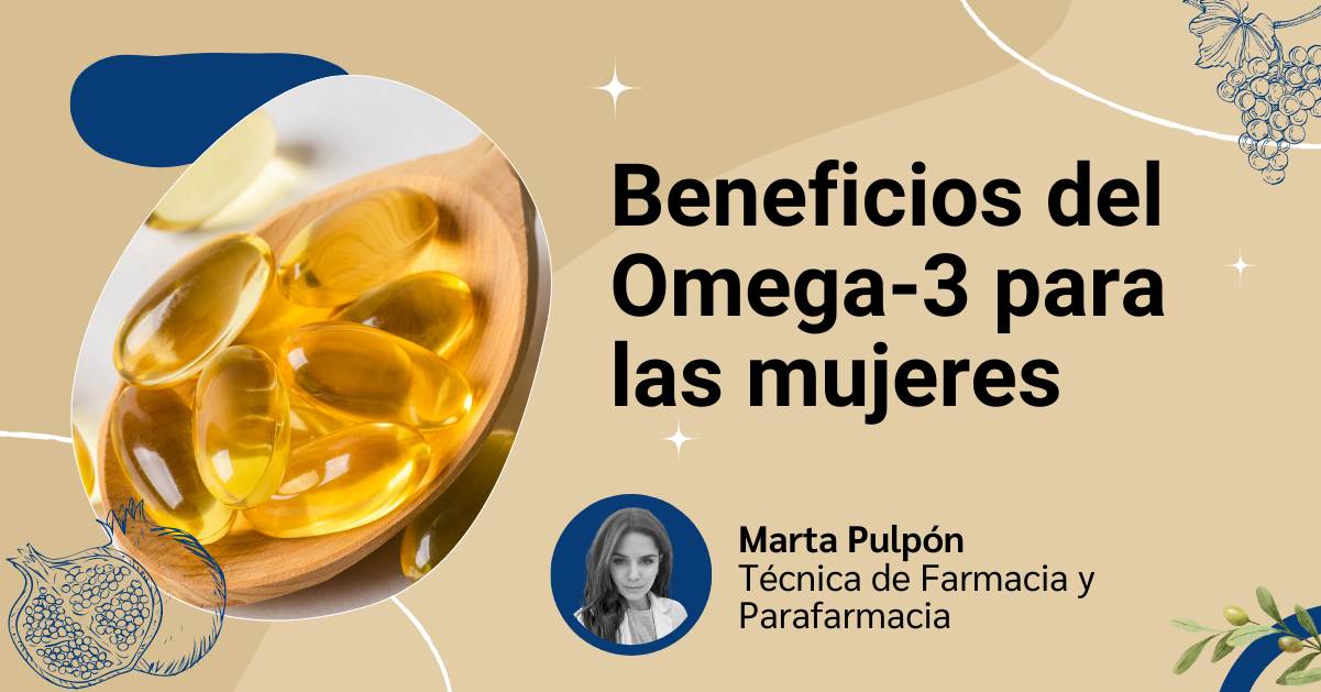 Imagen de cabecera del artículo sobre los beneficios del omega-3 para las mujeres con foto de su autora