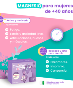 Climafort Cronomag - Magnesio para mujeres +40 años