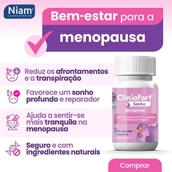 Banner ClimaFort Sonho para dormir na menopausa