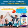 Probióticos + Vitaminas para o sistema imunológico