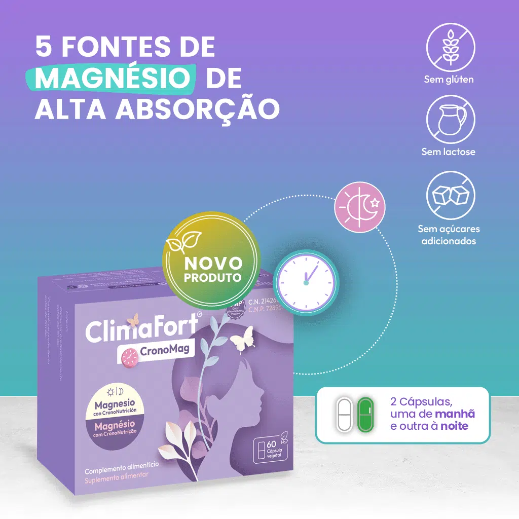 ClimaFort Cronomag, 5 fontes de Magnésio de alta Absorçao