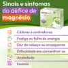 Sinais e sintomas do défice de Magnésio