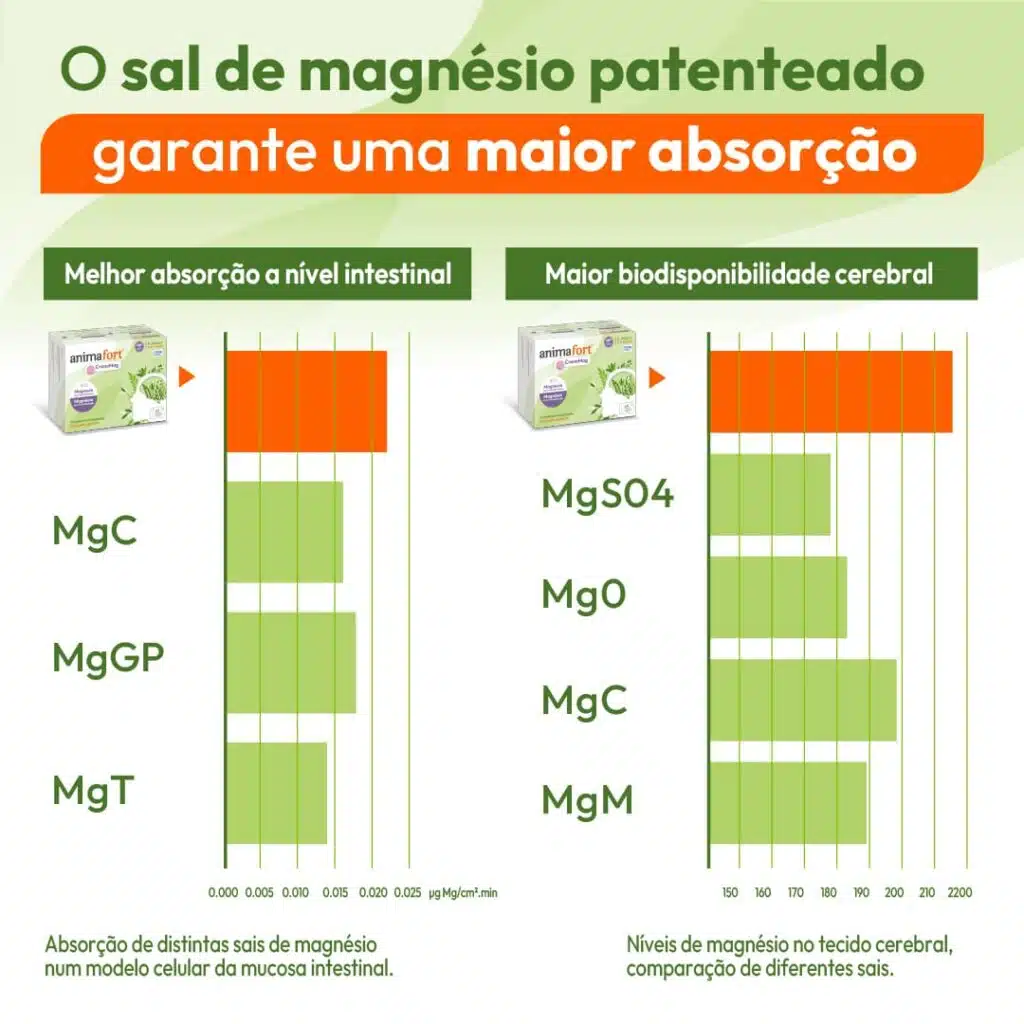 AnimaFort CronoMag, sal de magnésio patentado para uma maior absorção