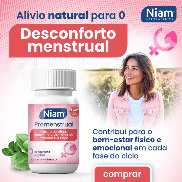 Banner Premenstrual para o desconforto menstrual