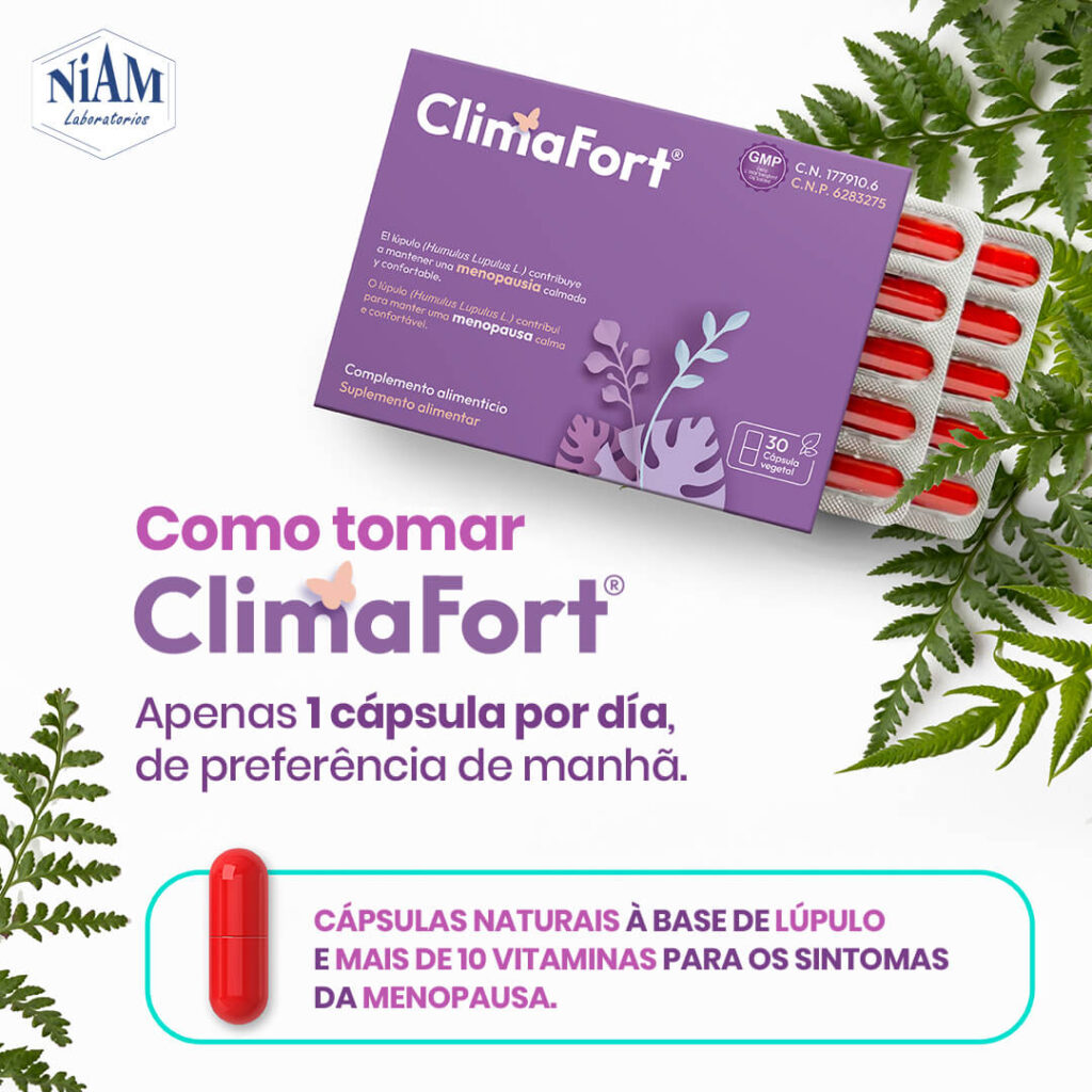 ClimaFort para a menopausa, apenas 1 cápsula por día