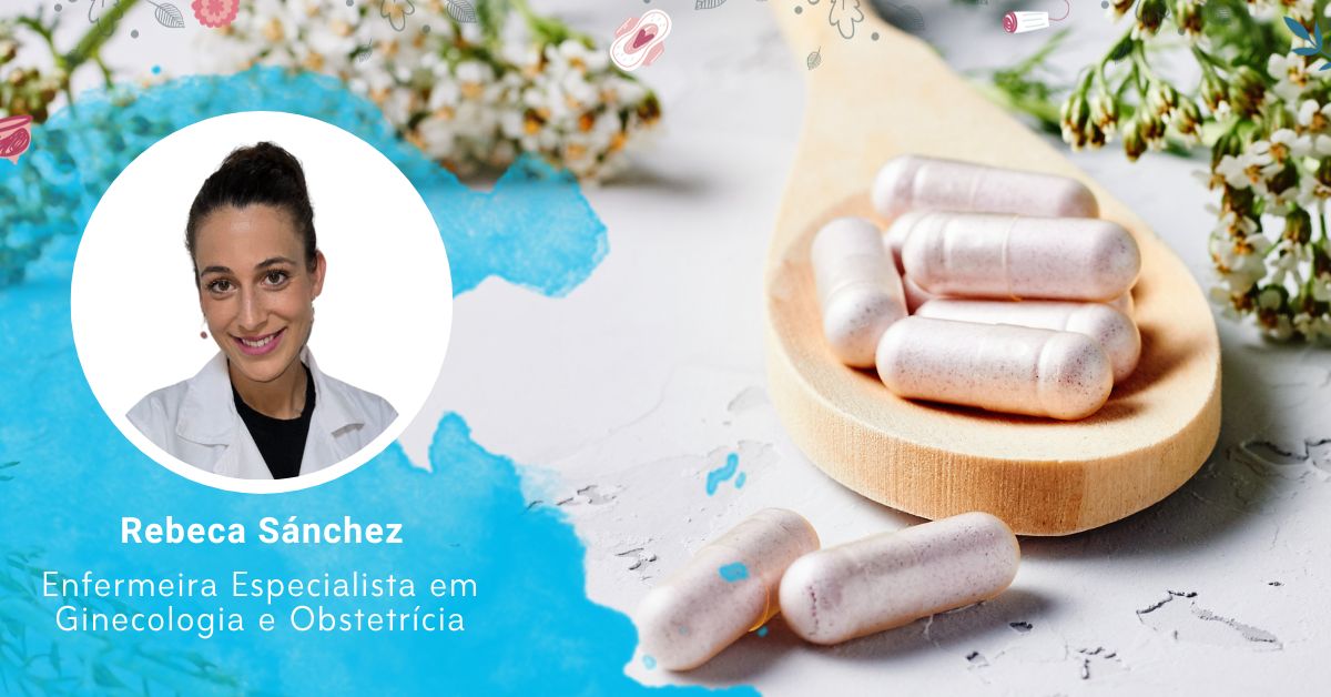 Imagem de destaque com cápsulas de vitex para a síndrome pré-menstrual