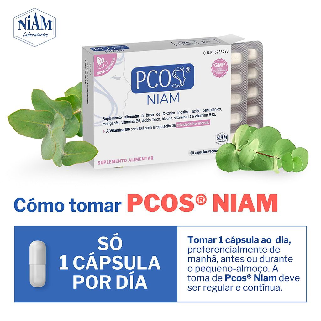 PCOS® NIAM, só 1 cápsula por dia