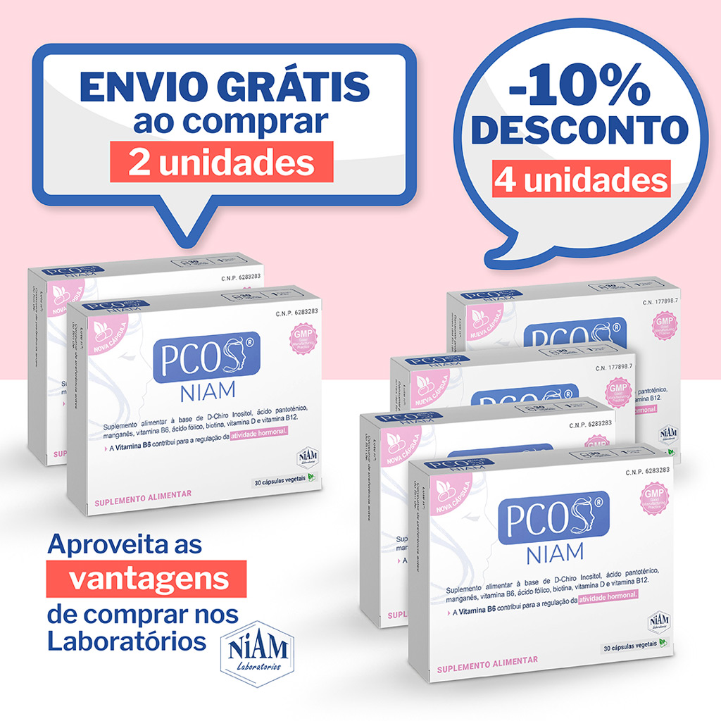 PCOS® NIAM envio grátis ao comprar 2 unidades