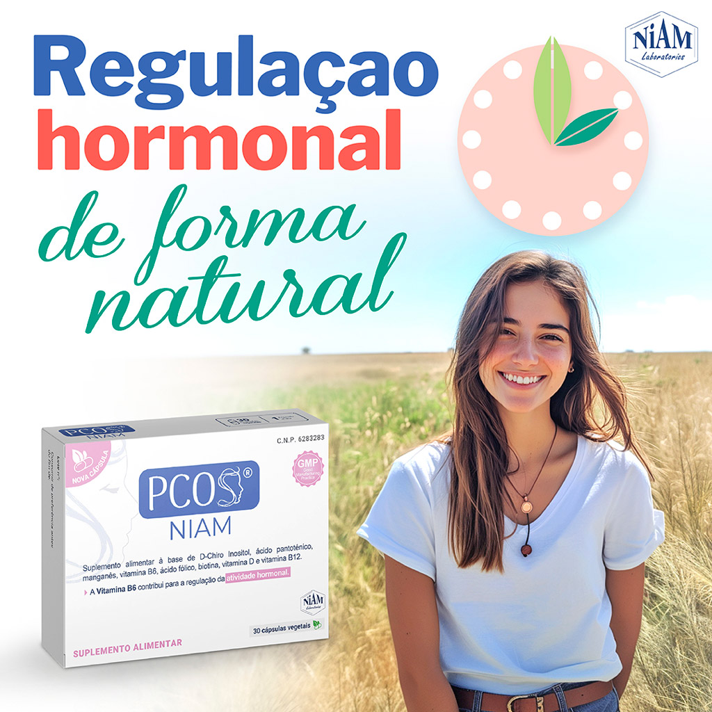 PCOS® NIAM para uma regulaçao hormonal de forma natural