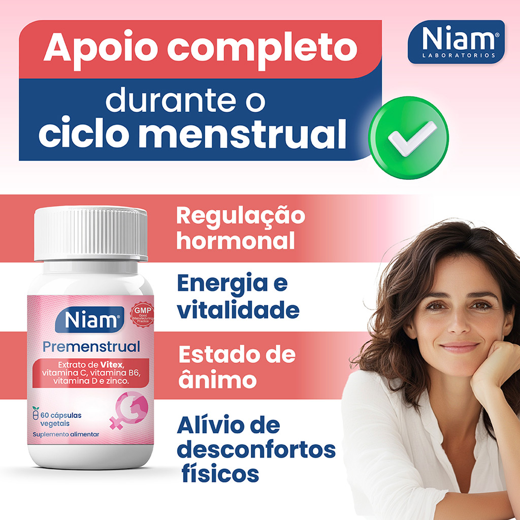 Suplemento para o alívio dos sintomas durante o ciclo menstrual