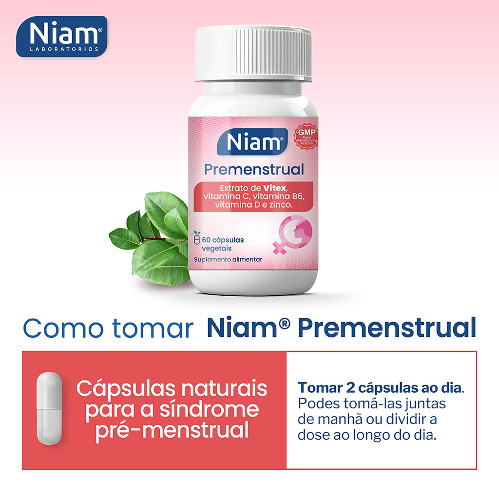 Cápsulas naturais para a síndrome pré-menstrual