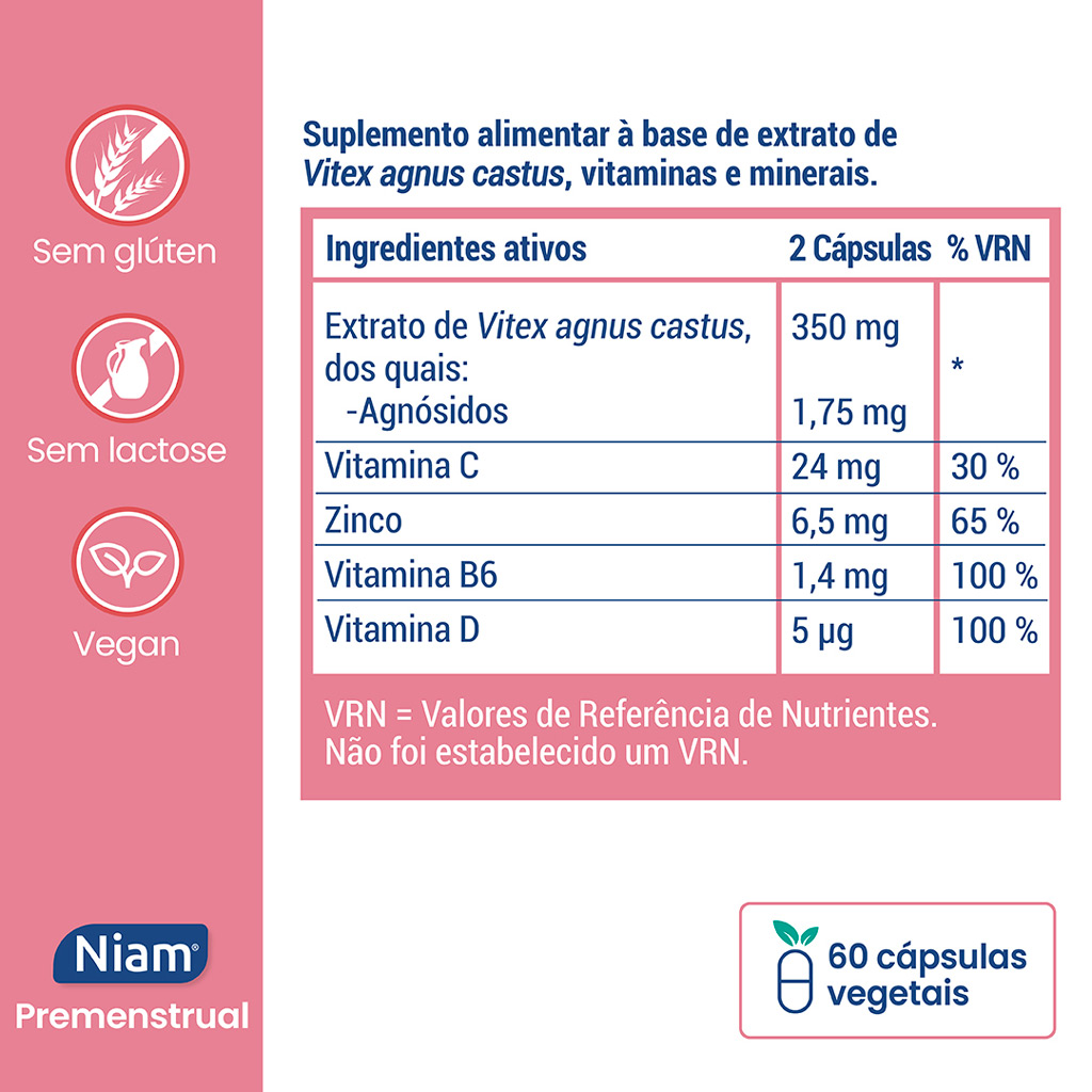 Cápsulas vegetais para aliviar a dor menstrual