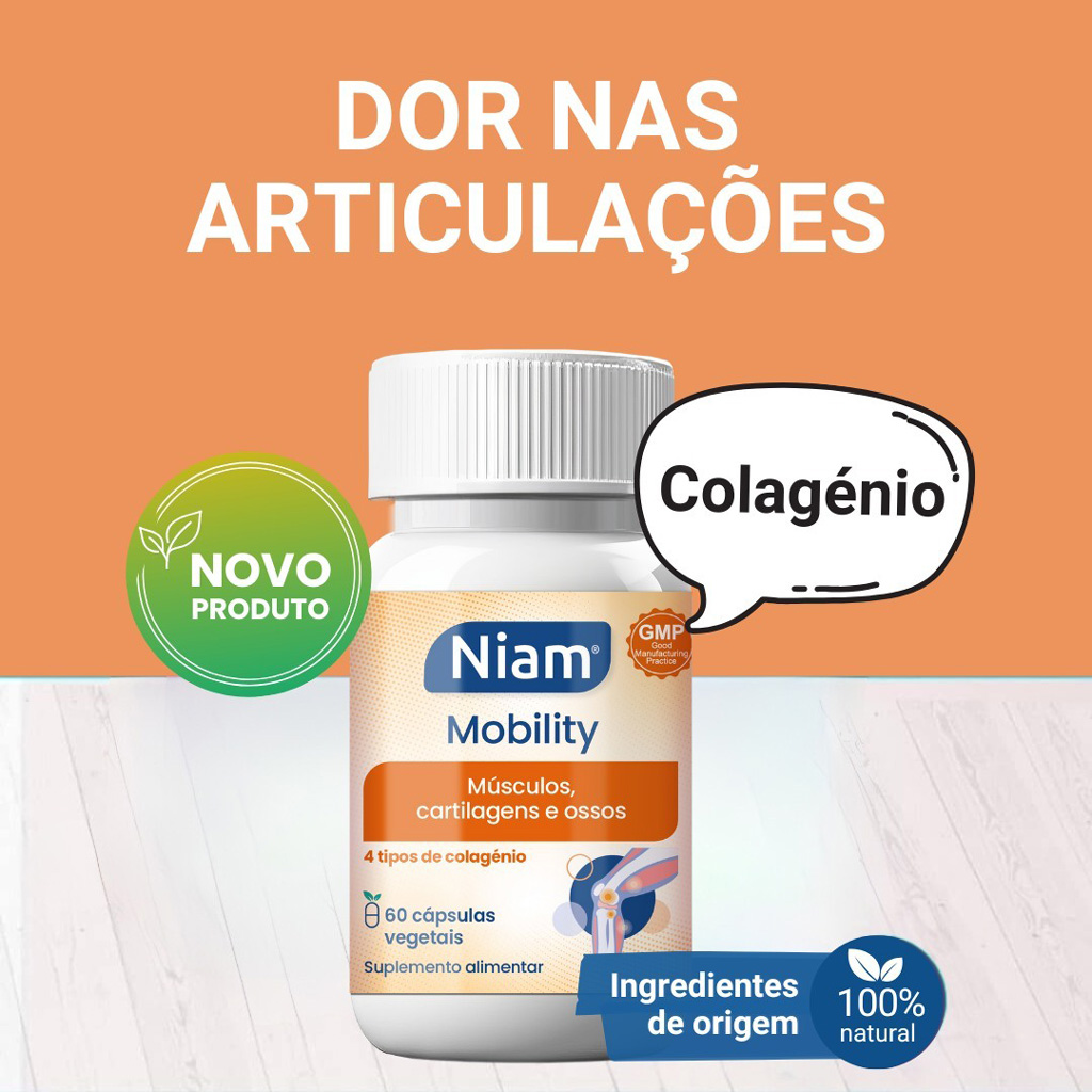 Niam Mobility, suplemento alimentar com colagénio para as articulações