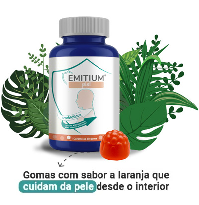EMITIUM Pele gomas, suplemento alimentar para o cuidado da pele