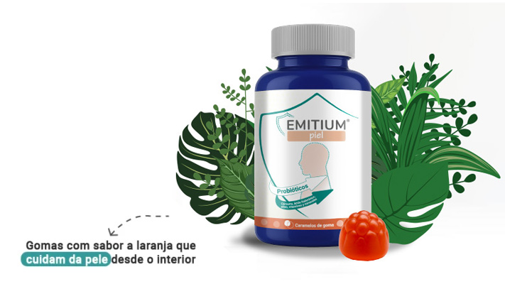 EMITIUM Pele gomas, suplemento alimentar para o cuidado da pele