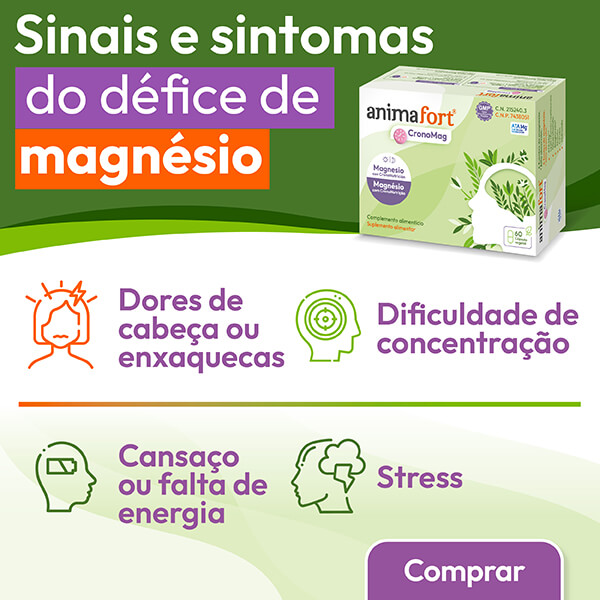Banner AnimaFort CronoMag sinais do défice de magnésio