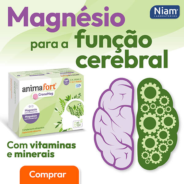Banner AnimaFort CronoMag magnésio para a função cerebral