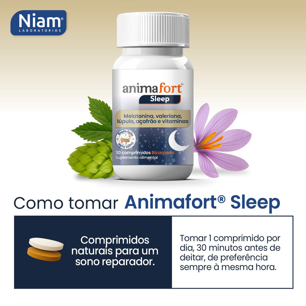 AnimaFort Sleep ajuda a adormecer mais depressa