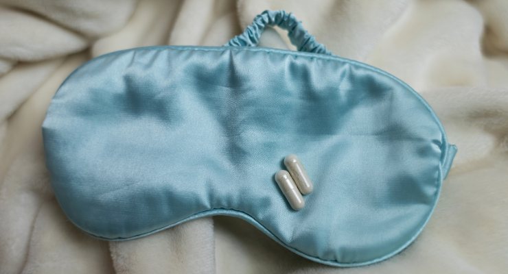 Suplemento alimentar de melatonina para dormir