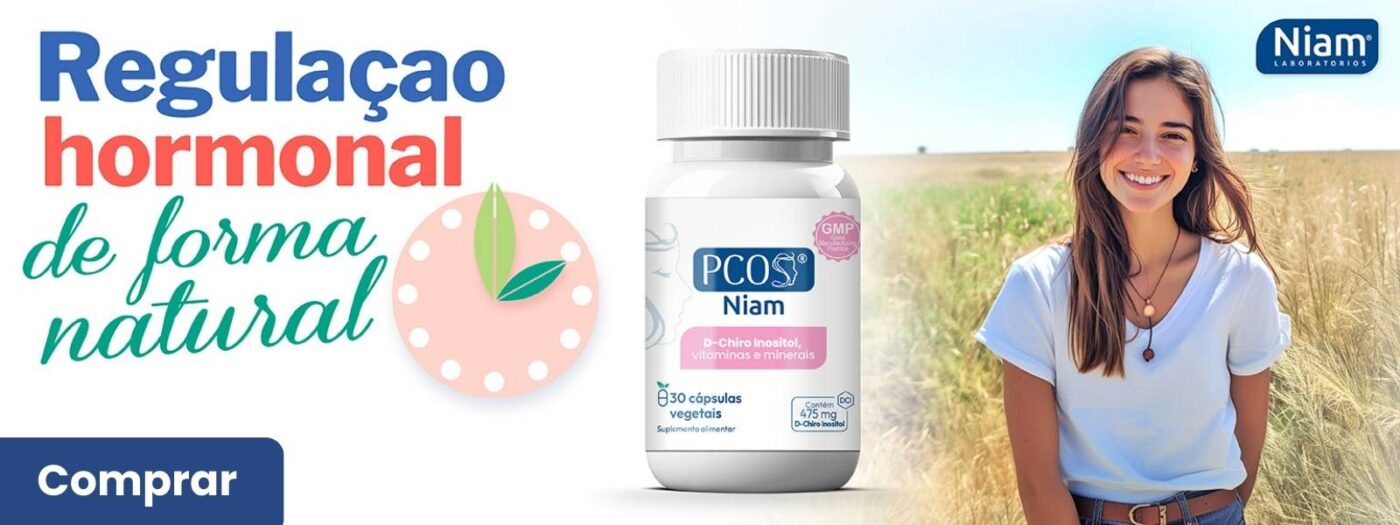 Banner PCOS Niam para a regulaçao hormonal natural