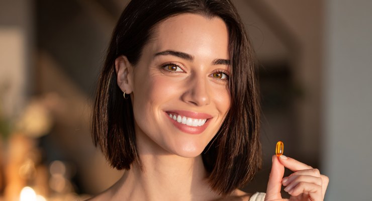 Mulher a tomar cardo mariano