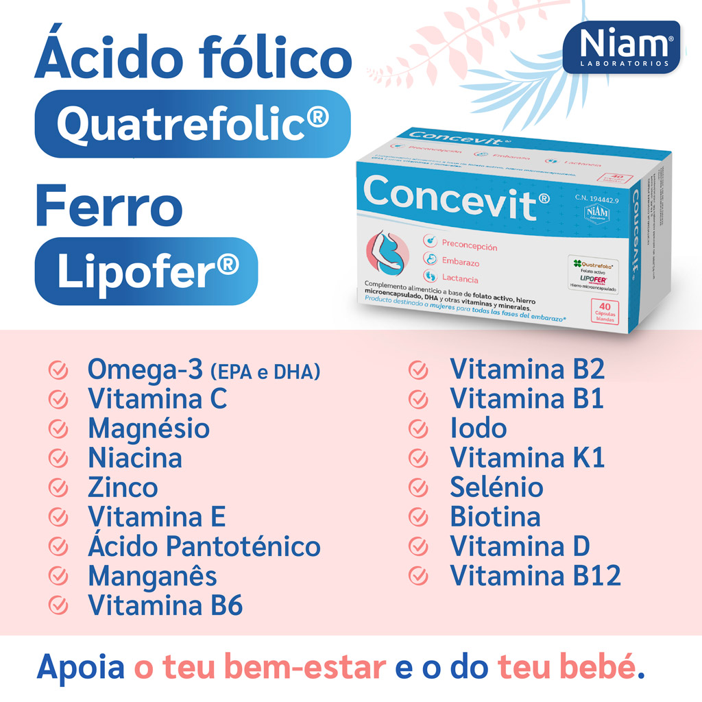 Concevit, suplemento alimentar natural para a gravidez
