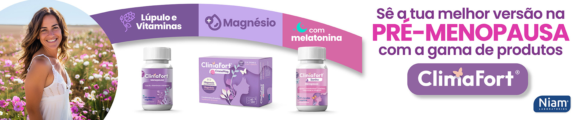 Gama ClimaFort, produtos para a menopausa