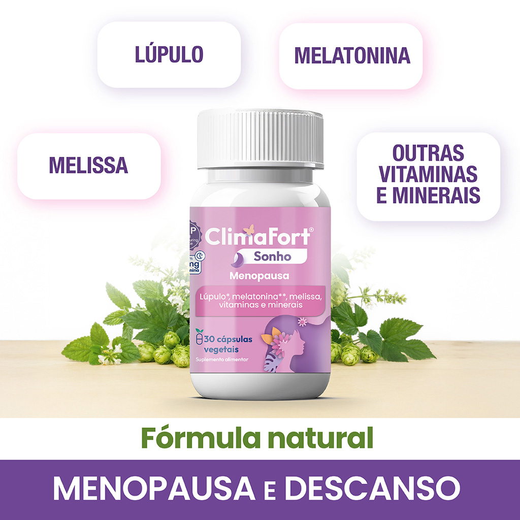 ClimaFort Sonho, fórmula natural menopausa e descanso