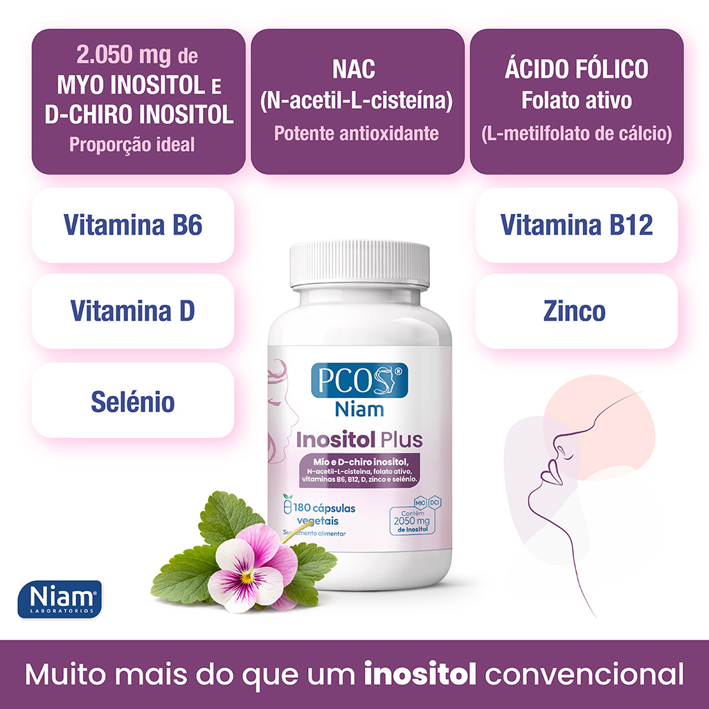 PCOS Inositol Plus - suplemento completo para o bem-estar feminino