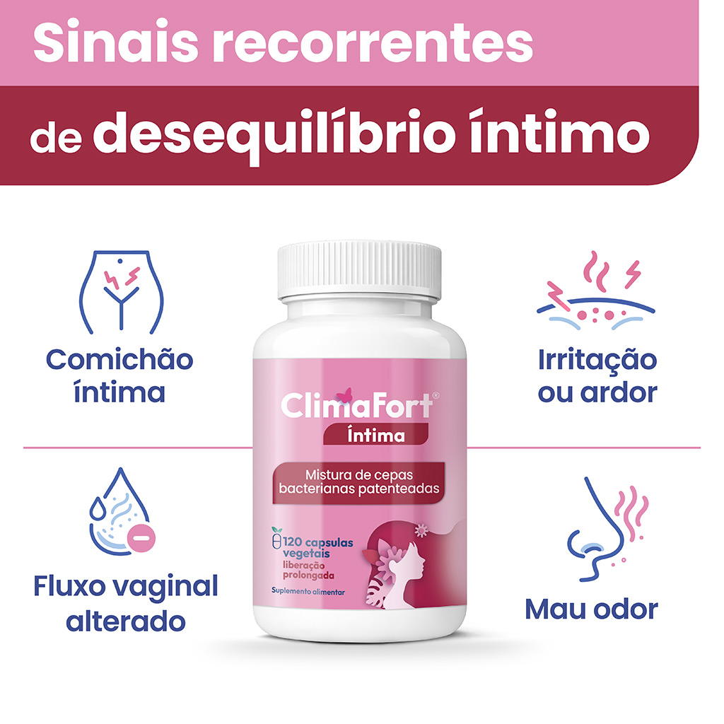 ClimaFort Íntima, cápsulas para o desequilibrio íntimo ClimaFort Íntima, cápsulas para o desequilibrio íntimo