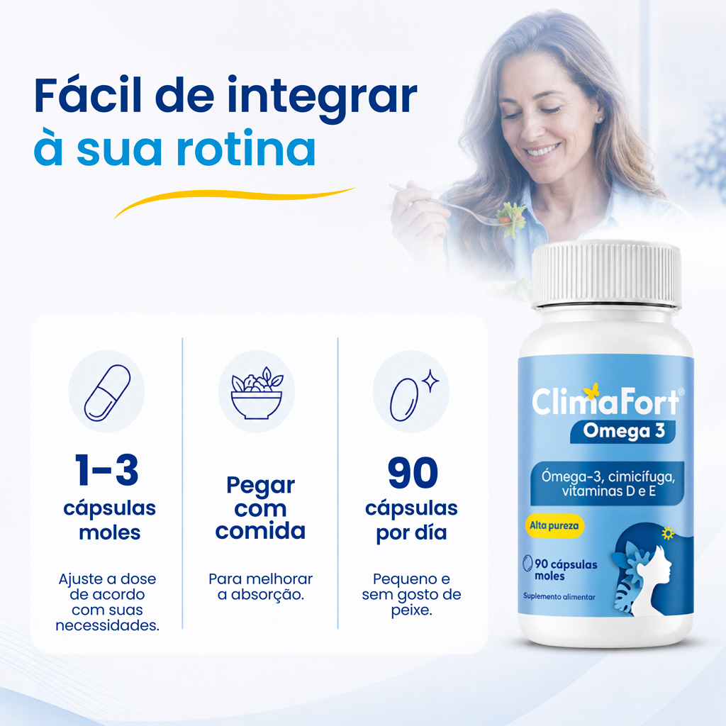 ClimaFort Omega 3, como tomar