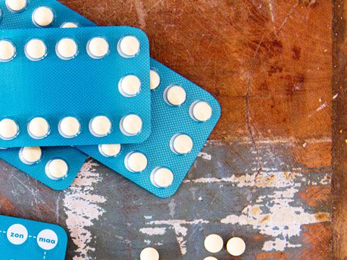 Blíster de píldora anticonceptiva