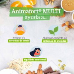 Animafort MULTI es un complemento alimenticio que ayuda a mejorar los s铆ntomas de estr茅s y ansiedad