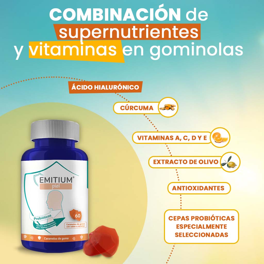 EMITIUM Piel - combinación de supernutrientes y vitaminas