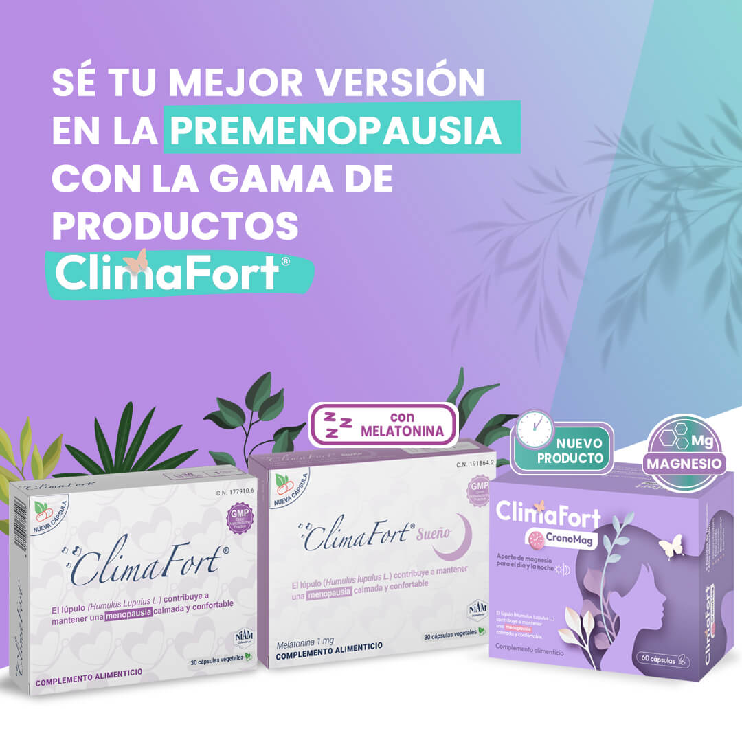 Gama Climafort, complementos alimenticios para la menopausia