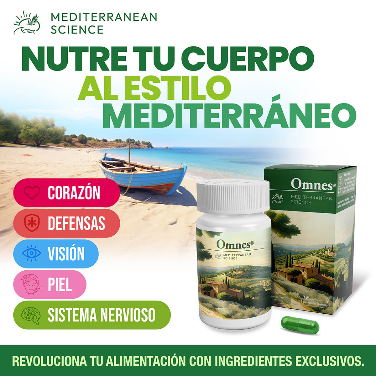 Omnes® Nutre tu cuerpo al estilo Mediterráneo