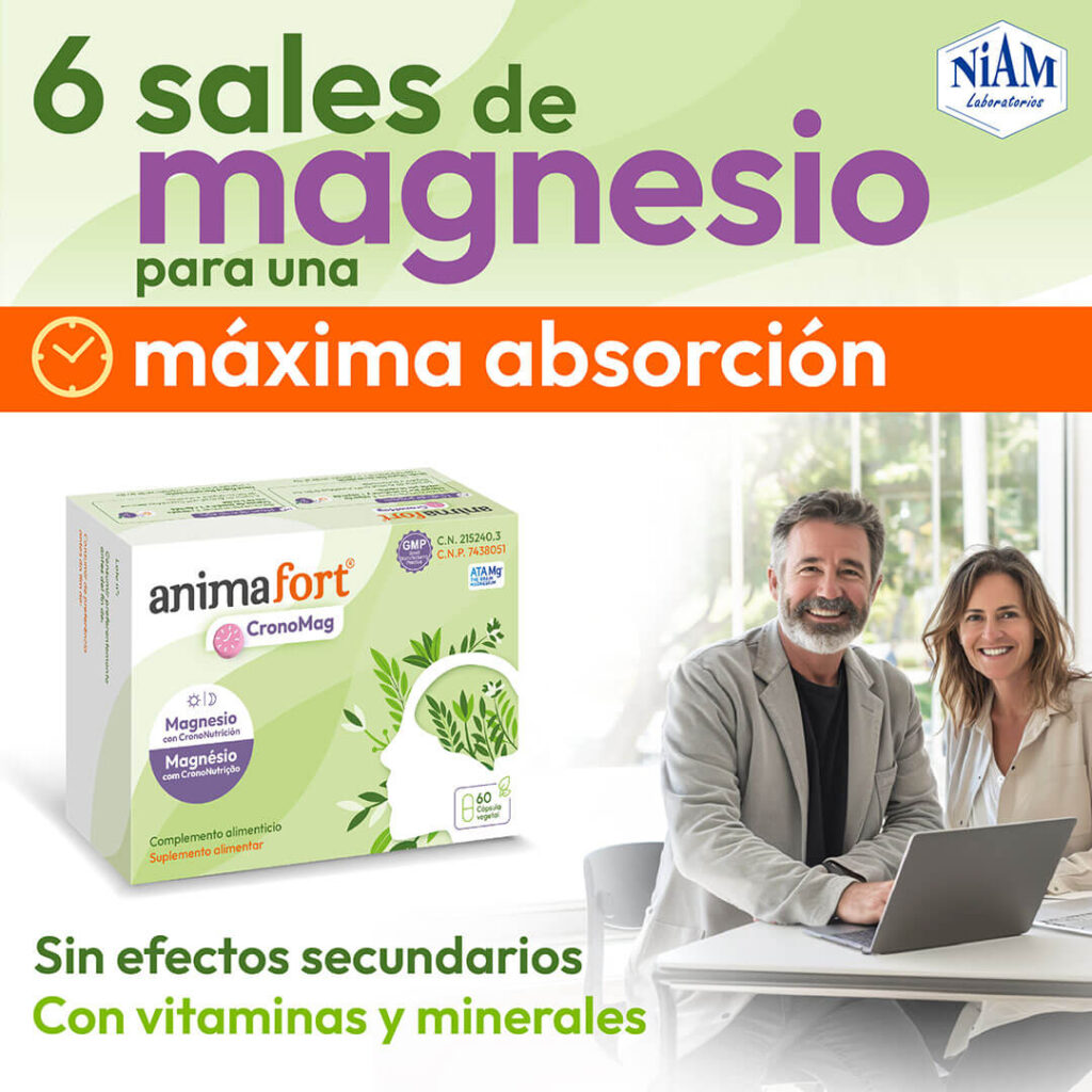 Animafort® Cronomag - con 6 sales de magnesio para una máxima absorción