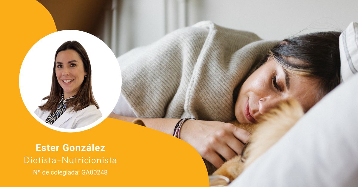 Cabecera del artículo sobre los beneficios del magnesio para dormir con foto de su autora Ester González