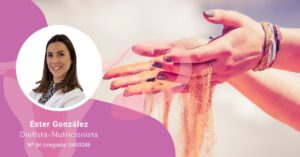 Cabecera del artículo sobre la pérdida de memoria en la menopausia con foto de su autora, Ester González