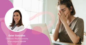 Cabecera del artículo sobre la niebla mental en la menopausia con foto de su autora Ester González