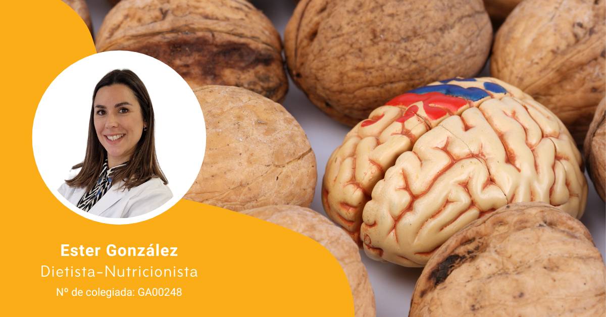 Cabecera del artículo sobre cómo influye el magnesio en el cerebro con foto de su autora, la nutricionista Ester González