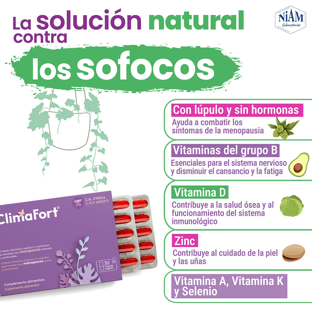 Climafort®, la solución natural contra los sofocos