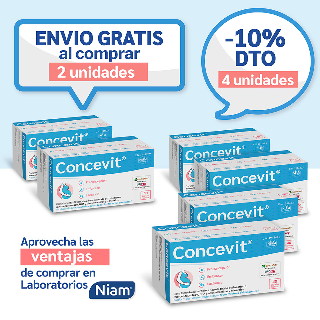 Concevit® pastillas naturales para las distintas fases del embarazo